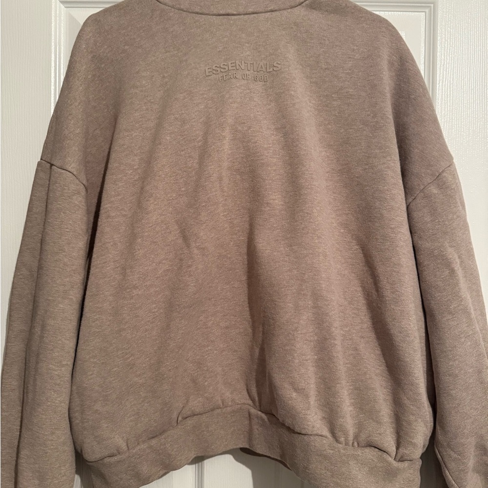 Essentials Fear of God- Beige Bonded Hoodie